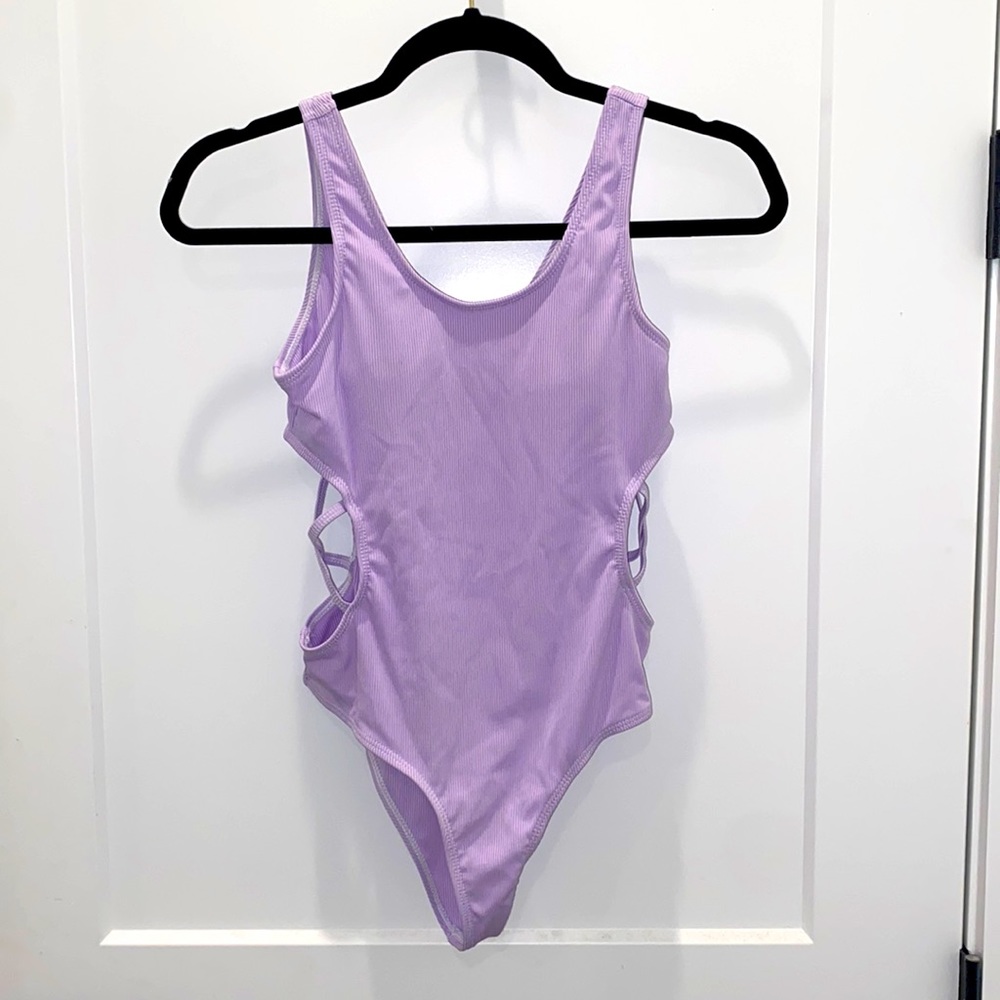 Girls Purple One-piece Swimsuit